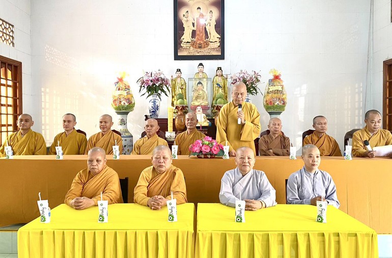 Ban Trị sự Phật giáo H.Tam Bình tổng khai giảng các đạo tràng tu học năm 2023