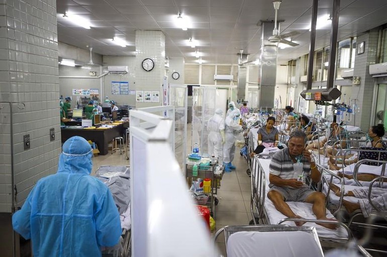 Khoa cấp cứu bệnh nhân Covid-19 tại Bệnh viện Chợ Rẫy - Ảnh: Nguyệt Nhi