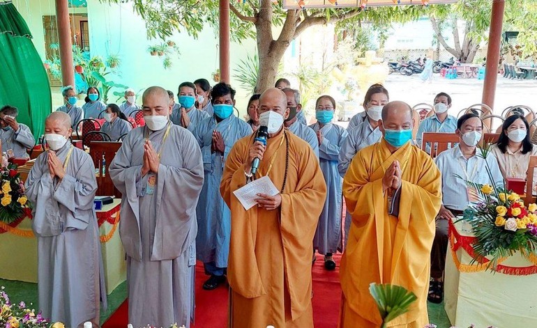 Tân Ban Trị sự Phật giáo huyện Thuận Bắc nhiệm kỳ 2021-2026 ra mắt đại hội 