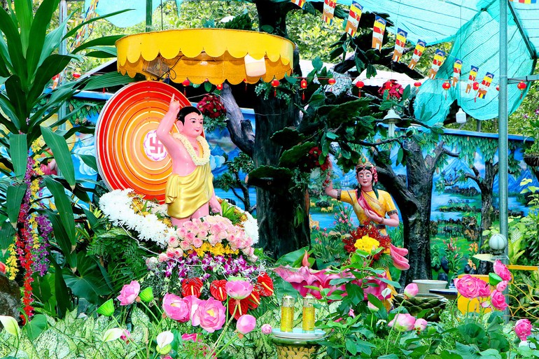 Vườn Lâm-tỳ-ni được thiết trí tại tịnh xá Ngọc Thuận