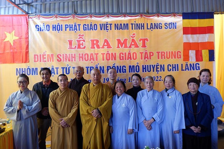 Ra mắt điểm sinh hoạt tôn giáo tập trung cho nhóm Phật tử thị trấn Đồng Mỏ, huyện Chi Lăng, tỉnh Lạng Sơn
