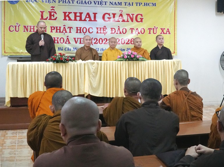 Lễ khai giảng Cử nhân Phật học Hệ Đào tạo từ xa, niên khóa 2022-2026