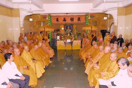 Lễ di quan HT Thích Tôn Thật tại Chùa Vạn Phật Q.5