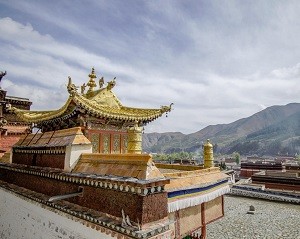 Một góc tu viện Labrang