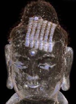 Bức tượng Phật có nội dung bản kinh cổ