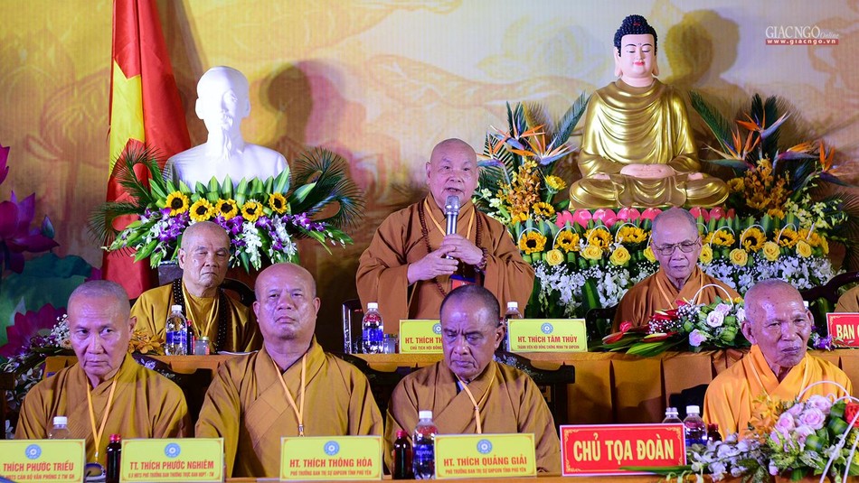 Phú Yên: Hòa thượng Thích Đồng Tiến được tái suy cử Trưởng ban Trị sự Phật giáo tỉnh (2022-2027) ảnh 12