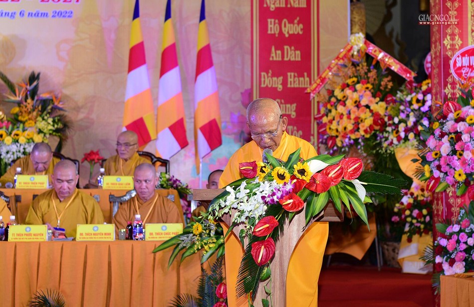 Phú Yên: Hòa thượng Thích Đồng Tiến được tái suy cử Trưởng ban Trị sự Phật giáo tỉnh (2022-2027) ảnh 3